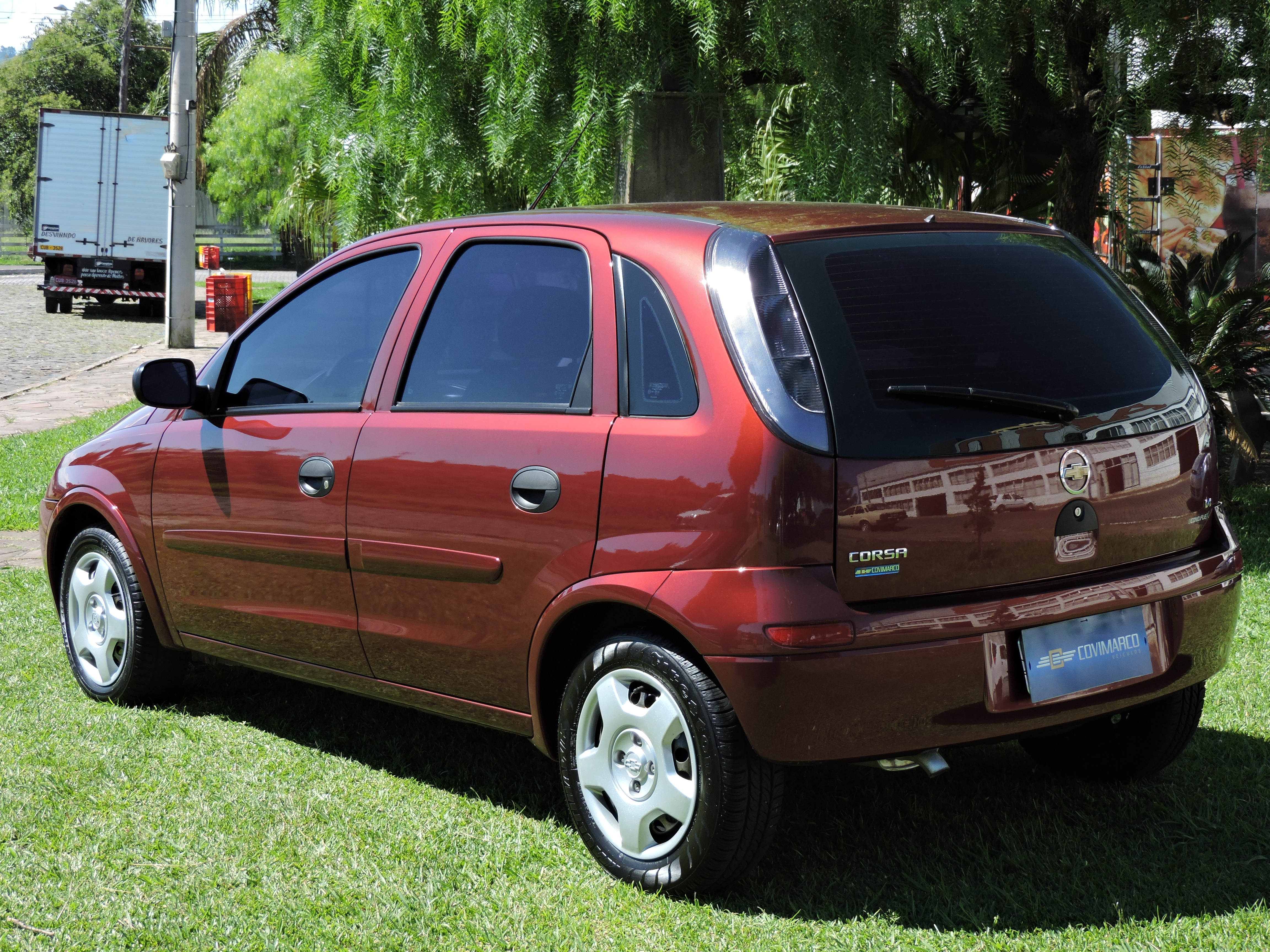 Chevrolet Corsa Hatch Maxx, ano 2011, modelo 2012, bege (17490)